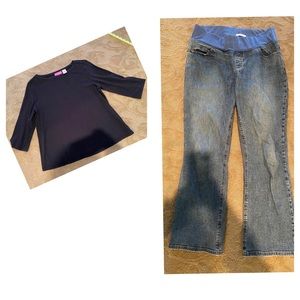 2 basic maternity pieces Liz Lange & old navy m short